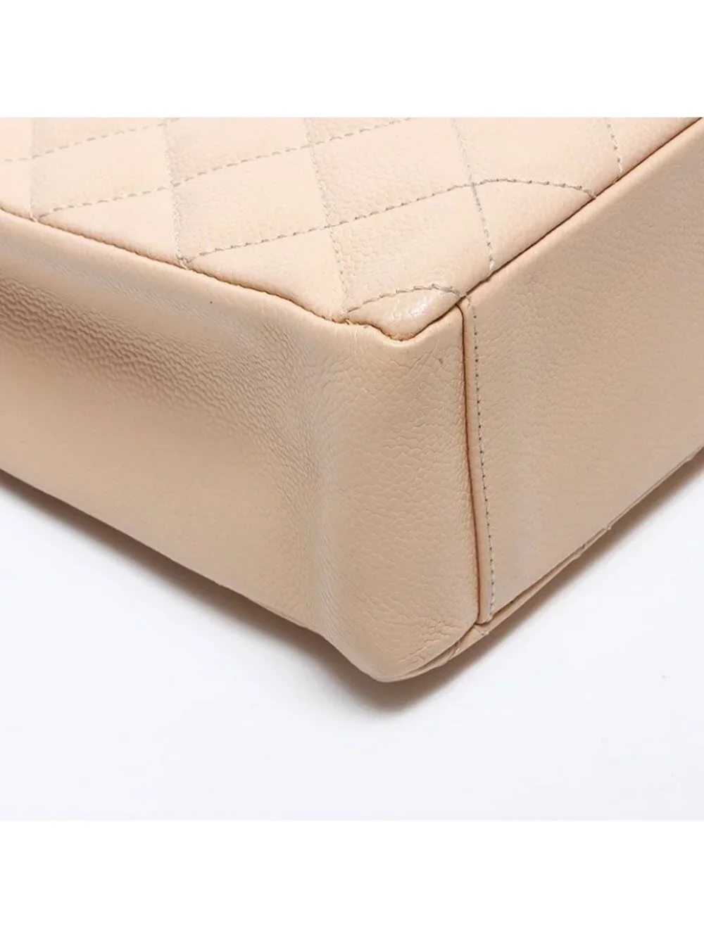 ★SOLD★ Chanel Shoulder Bag CC Logo Quilted Caviar Leather Chain - Picture 5 of 10